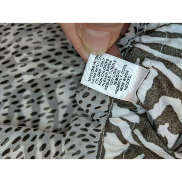 Cato Size 22/24W Animal Print Skirt Black White Lined Long Modest - Picture 5 of 6
